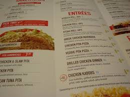 You can also use our calorie filter to find the long john silver's menu item that best fits your diet. Menu At Zoes Kitchen Picture Of Zoe S Kitchen Richardson Tripadvisor