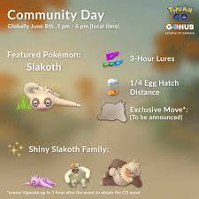 Slakoth Community Day Announced For June Pinoy Pokemon Go