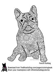 Brindle is typically described as a dark french bulldog color mixed with lighter colored hair mixed between, this coat color is a dominant gene. The Blissful Dog French Bulldog Coloring Page Big File So It Will Print On Us Letter Size Paper Send Dog Coloring Book Puppy Coloring Pages Dog Coloring Page