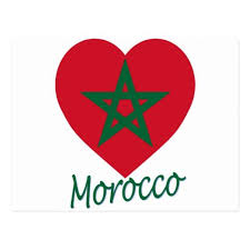 Morocco Flag Heart Postcard Zazzle Com Morocco Flag Flag Personalized Custom