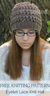 (easy!) bev's beginner newborn hat (k) great for teaching beginners to knit. Free Knitting Pattern Eyelet Lace Hat Knitting Patterns Free Hats Knitted Hat Patterns Free Women Beanie Knitting Patterns Free