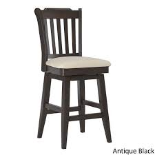 Eleanor Slat Back Counter Height Wood Swivel Chair By Inspire Q Classic Bar Stools Counter Stools Stool