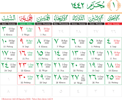 Kalender hari libur nasional 2021. Template Kalender Hijriyah 1442 06 Toko Fadhil Template