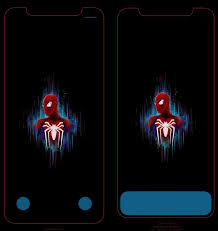 1728x3072 Spider Man With Red Blue Border I Made These For My Iphone X I Used The Spider Man Image I Got From This Subreddit A While Ago I Can T Find The Post