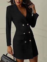 Ognuno con delle caratteristiche e sfumature ben precise. Minetom Vestiti Eleganti Corti Vestitini Blazer Ragazze Manica Lunga V Neck Abito Da Giorno Doppio Petto Abiti Tubino Casual Vestito Tailleur Puro Colore Dress Mini Abbigliamento Ufficio Nero It 44