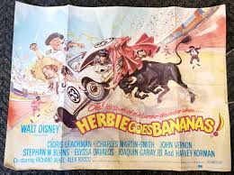 1980 HERBIE GOES BANANAS FILM QUAD POSTER. Collectables - Movie memorabilia  - Auctionet