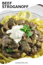Easy Beef Stroganoff With Stew Meat A Great Budget Friendly Family Dinner Idea Recipe Quick Beef Recipes Beef Recipes Easy Quick Stew Meat Recipes Stove Top