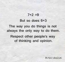 Respect Other People S Way Of Thinking And Opinion Words Respect Others Just Love