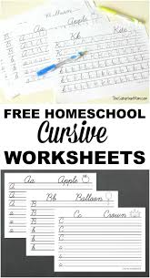 Free Homeschool Cursive Worksheets In 2020 Learning Cursive Teaching Cursive Homeschool Reading Curriculum