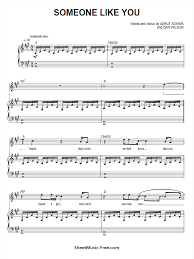 Click here to download today. Download Someone Like You Sheet Music Adele Download