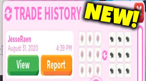 Then, you'll both have a short time to choose an item to trade and will need to verify that it's what you. New Trade History And Report Feature In Adopt Me Roblox Youtube