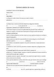 Durata contractului colectiv de munc; Doc Contract Colectiv De Munca Otilia Luca Academia Edu