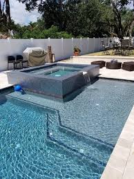 The Best Little Pool Ideas Are Those That Offer You Some More Options Sma Backyard Design Modern Pool And Spa Custom Swimming Pool Modern Pools