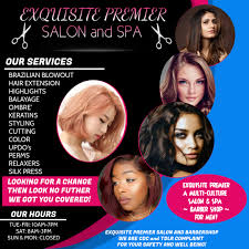 Below are some attributes that make a salon near me great. Home Exquisite Premier Salon Spa