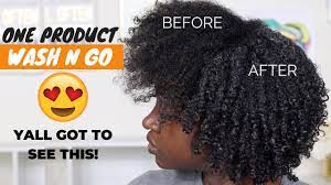 Natural hair wash n go. 1 Product Wash N Go Natural Hair Youtube