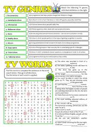Thirteen of the best scripted genre tv shows of 2020 that have come out so far in 2020. Tv Genres And Words English Esl Worksheets For Distance Learning And Physical Classrooms