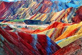 99 lukisan sketsa gambar pemandangan alam. Enam Pergunungan Dengan Simbahan Warna Pelangi What A Spectacular View