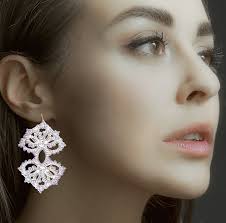 Tatting Pattern Earrings Tatting Earrings Small Lace Filigree Earrings Boho  Style Beaded Jewelry Shuttle Tat Pattern Digital Download