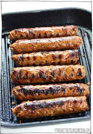 A vegan sausage may not seem possible, but these vegan sausages are made from tvp (textured vegetable protein), oats, flax, and spices and wrapped in a rice paper casing to hold it all together. Vegan Italian Seitan Sausages It Doesn T Taste Like Chicken
