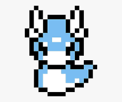 Pixel art of pikachu from pokémon yellow on the gb. Pokemon Dratini Pixelart Pokemonsunandmoon Pokeball Easy Perler Beads Pokemon Hd Png Download Kindpng