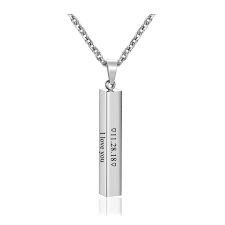 Discover recipes, home ideas, style inspiration and other ideas to try. Buy Personalized Master Free Engraving Custom Message Names Stainless Steel Vertical Cuboid Bar Rectangle Pendant Square Stick Necklace With Gift Box At Amazon In