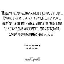 Boulevard frases de nany ldelibro leer gratis. Bienvenid Al Bouluevar De Los Suenos Rotos