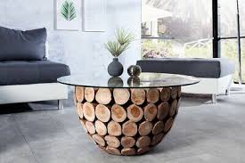 Massiver Couchtisch Pure Nature 70cm Rund Teakholz Glasplatte Wohnzimmertisch Ebay In 2020 Couchtisch Holz Glas Couchtisch Massivholz Teakholz Couchtisch