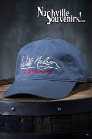Willie Nelson Nashville Cap Charcoal Nashvillesouvenirs Com Willie Nelson Embroidered Cap Cap