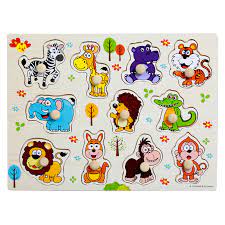 You'll find a wide array of alphabet toys for toddlers nowadays but nothing beats a tactile set that will not only let them see the actual letters, but feel them as well. Snookums Wooden Puzzle Wild Animals Baby Boom Online South Africa S Most Affordable Baby Store