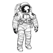 An Astronaut Coloring Book illustration. - Impossible Images - Unique stock  images for commercial use.