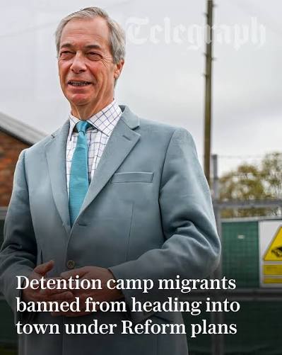 Men, women, children: Reform UK leader Nigel Farage has set out his  proposals for the mass deportation of asylum seekers - claiming his party  had come up with a “credible plan” to