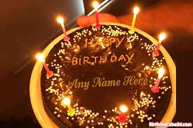 Editor Birthday Cake With Name And Photo Edit Online Happy Chocolate Birthday Cake With Candles With Name Online Birthday Cake With Candles Birthday Cake Chocolate Happy Birthday Chocolate Cake
