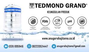 Keunggulan tandon tangki air plastik grand lux. Tangki Air Stainless Steel Tedmond Grand Cv Anugerah Ajitama