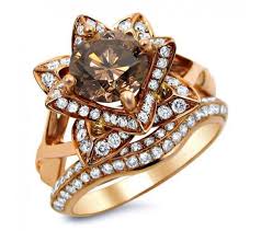 Chocolate Diamond Wedding Ring Sets 3 Chocolate Diamond Ring