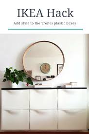 tornes ikea hack inexpensive storage entry hall consule entrance shoe rack monochrome black an ikea hack diy home decor on a budget contemporary home decor