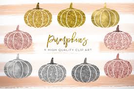 Orange pumpkins just won't do. Gold Pumpkin Clip Art Rose Gold Pumpkin Clip Art Silver Pumpkins Clipart Fall Pumpkin Digital Clipart Pumpkin Autumn Fall Clip Art 35719 Illustrations Design Bundles