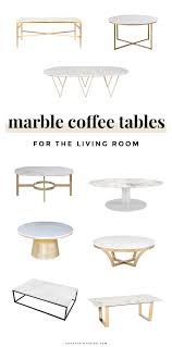Antique white marble top oval coffee table. 18 White Marble Coffee Tables We Love