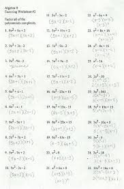 Maybe you would like to learn more about one of these? Factoring Trinomials Worksheets Answers Factoring Polynomials Factor Trinomials Mathematics Worksheets