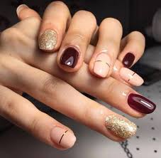 140 Nail Designs 2017 2018 Nail Art Designs Diy Luxury Nails Dark Red Nails Elegant Nails