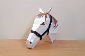 Download Free Svg Diy Horse Trophy 3d Papercraft Free Svg File Download