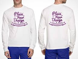 Download Free White Long Sleeves Front And Back T Shirt Psd Mockup Psd Mockups