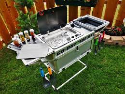 kitchenbox go outside at camping trailer diy camp kitchen camping box