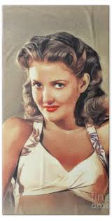 Martha Vickers, Vintage Actress #2 Bath Towel
