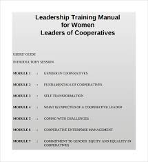 Free 8 Training Manual Templates In Pdf Word