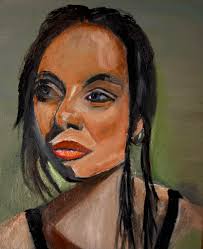 Oil painting of birds