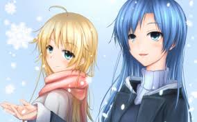 You can select from a host of distinct miniature sizes and come with distinct minimum order quantities. Two Yellow And Blue Haired Female Anime Characters Hd Wallpaper Wallpaper Flare