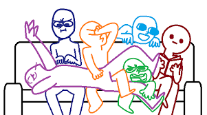 Draw The Squad Couch Base By Cdpdoodler On Deviantart Drawing Meme Drawing Base Drawing Expressions