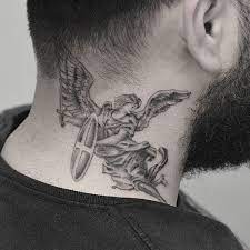 125 Best Neck Tattoos For Men Cool Ideas Designs 2021 Guide Back Of Neck Tattoo Neck Tattoos For Men Best Neck Tattoos