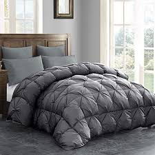 Choose one of our king size duvets and transform your sleep environment, with wool bedding if you and your partner face nightly duvet battles, or you've recently bought a larger bed and haven't yet invested in. Hombys 120x98 Oversized King Goose Down Comforter Grey Pinch Pleat Thick California King Duvet Insert With 100 Cotton Cover Extra Large Fluffy Palatial King Down Feather Comforter For All Season Pricepulse