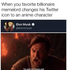 In a series of recent tweets, elon musk not only happily revealed his love for certain anime but also his desire to build a mecha. Elon Musk Changes His Twitter Icon To An Anime Character Meme Ahseeit